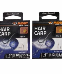Middy Barbless Match Hair Rigs Terminal Tackle