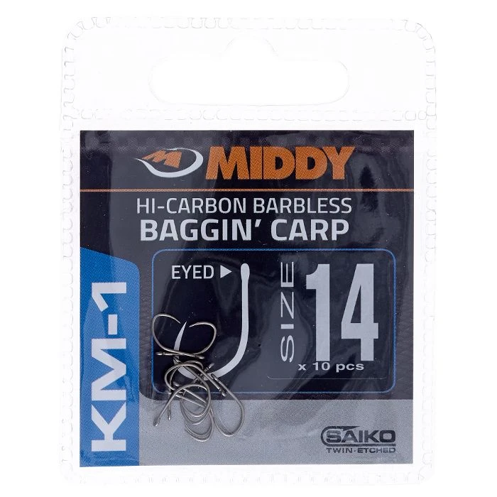 Middy KM-1 Baggin' Carp Hooks Terminal Tackle 3 Middy KM-1 Baggin' Carp Hooks Terminal Tackle - Image 3