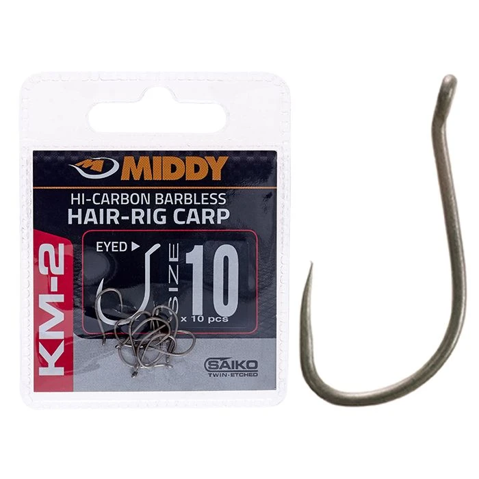 Middy KM-2 Hair-Rig Eyed Hooks Terminal Tackle 2 Middy KM-2 Hair-Rig Eyed Hooks Terminal Tackle - Image 2