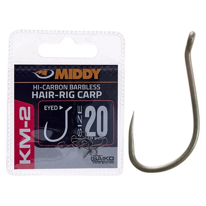 Middy KM-2 Hair-Rig Eyed Hooks Terminal Tackle 12 Middy KM-2 Hair-Rig Eyed Hooks Terminal Tackle - Image 12