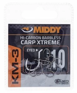 Middy KM-3 Carp Xtreme Eyed Hooks Terminal Tackle