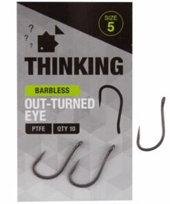 Thinking Anglers Out-Turned Eye Barbless Hooks Terminal Tackle